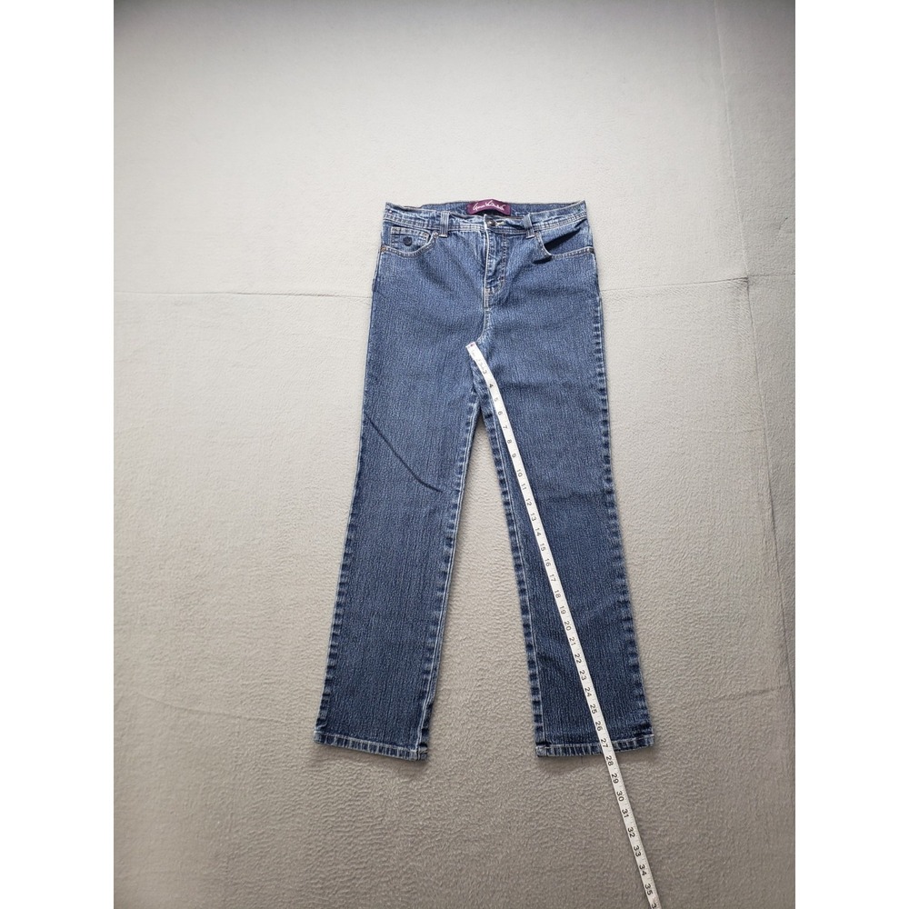 Gloria Vanderbilt Women Denim Jean 6P Blue Straight Leg 5 Pockets Casual Trouser